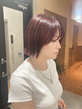 シアン 大須店(CYAN.) アサイーカラー×ボブ