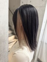 ルノン フィージュ(LUNON fieju)&nbsp;暗めカラーグランマッシュデザインカラーフェイスフレーミング