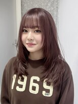 サンク 原宿 表参道(cinq) ダブルカラーハイトーンカラーピンクブラウンベージュカラー30代