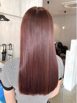 シェル 津山の手店(shel) 10代20代髪質改善ピンクブラウン透明感