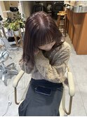 ブリーチなしで叶うカシスブラウンカラー