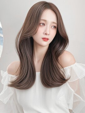 レア 表参道(L'ea) 黒髪 クラゲヘアー オリーブグレー 小顔 ココアベージュ