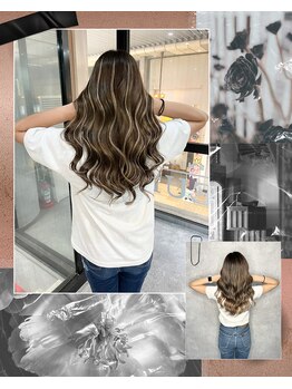 ヘアースマイルクー(HAIR SMILE COEUR)の写真/【最高級品質レミーエクステ取扱店】計算された理論で馴染みやすさ◎人毛使用でヘアカラー・巻き髪が可能♪