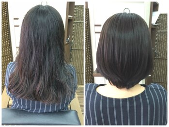 ヘアーサロン ベルダ(HAIR SALON Beldad)の写真/手で乾かしただけで、美容院帰りの様な綺麗なシルエットの髪で毎日過ごしませんか？