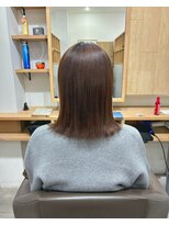 ロッカ(ROCCA)&nbsp;ダークアッシュ大人女性向けナチュラル切りっぱなしボブ