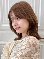 ラフ フロム ガーデン(Laf from GARDEN)&nbsp;くびれミディアム/レイヤー/顔周り/小顔/ベージュ/20代30代