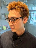 ブロック(bloc) ブリーチ ダブルカラー メンズショート アップバング 20代