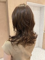オン キャナルシティ博多前店(on)&nbsp;【晴音】ミディアムパーマ/ミディアムウルフ/30代