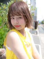 ルティア(Lutia) 切りっぱなしボブ ベージュカラー エアリー☆