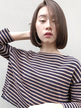 ルティア(Lutia) ワンカールボブ 似合わせカット かきあげバング！