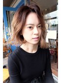 ミニマムボブにニュアンスウェーブ