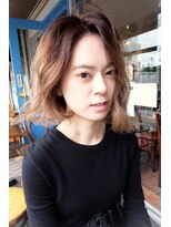 レミリオ 石神井公園(REMILIO)&nbsp;ミニマムボブにニュアンスウェーブ