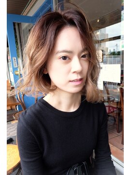 レミリオ 石神井公園(REMILIO) ミニマムボブにニュアンスウェーブ