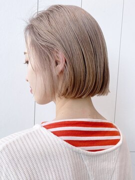 アルバム 銀座(ALBUM GINZA) ベージュボブ_イヤリングカラーラベンダーカラー_ba322671