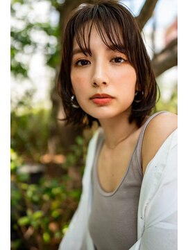 オースティン 流山おおたかの森(AUSTIN) 大人かわいい前髪セシルカットココアブラウンフリンジウェーブ