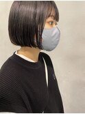 ぱつっとボブ