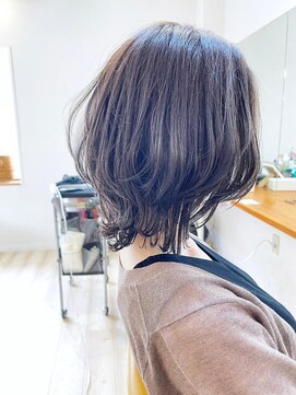 モリオ フロム ロンドン 成増店 【morio成増 セリザワ】くびれボブ グレージュカラー