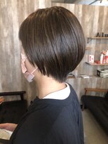 アルム(hair salon Alum) イメチェンショート　丸みショート　透明感カーキアッシュ