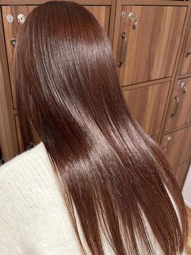 アンス 大阪梅田(ANs.) 20代30代40代髪質改善トリートメント艶感レッドべージュ