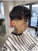 バーバー 刈り上げショート/メンズ/フェードカット