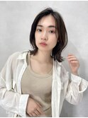 外はねボブ/顔まわりカット/くびれヘア