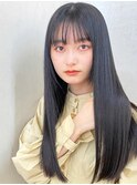 ★グレーベージュカラーダークアッシュベージュくすみカラー黒髪