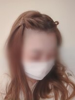 前髪アレンジ