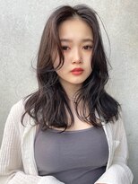 ラボヌールヘアーパルフェ 大宮西口店(La Bonheur hair parfait) 大人可愛いヘルシーラフヘアダークグレージュカラー