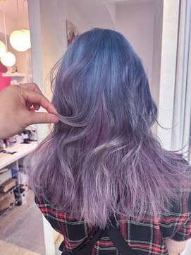 ボックスミコ(Box mico.) ディープブルー×バイオレット★寒色ルーツカラー