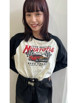 ソルア(soLua) ピンクブラウン／レイヤーカット