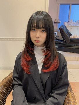 ヘアスタジオ アルス 御池店(hair Studio A.R.S) U24ザクザクレイヤーカット×エンドカラーレッド