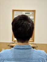 キュウ トゴシコウエン(CUE TOGOSHI-KOEN)&nbsp;メンズショートカット/ダークアッシュカラー/艶カラー