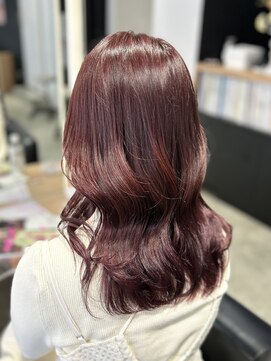 モッズヘア 仙台長町店(mod's hair) 《赤川》ブリーチなし ボルドーピンク