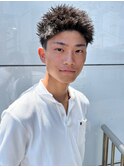 スパイキーショート メンズショート ベリーショート 眉毛 短髪