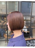 大人可愛い大人美人ふんわりカール小顔カットショコラアッシュ