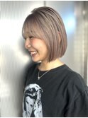 ミルクティーカラー/ミニボブ