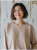 ★似合わせこなれミディグラレイヤー小顔大人ショート