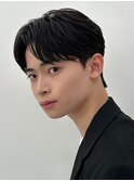 men'sメンズ髪質改善縮毛矯正ブリーチなしブルーブラック/立川