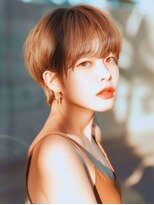 ラベスト キョウト(LOVEST)&nbsp;マッシュショート/眉上バング/ベージュブラウン/ショートボブ