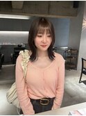 イメチェン美髪ブルーブラック外ハネボブワイドバング