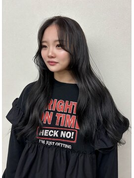 コルク バイ マグ 松本駅前(COLK by Mag) 冬の美人韓国風◎小顔レイヤーロングヘア×艶髪ダークグレージュ