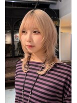 ノラ ヘアーサロン(NORA HAIR SALON)&nbsp;【喜友名】ブリーチミディアムハッシュカットレイヤーカット