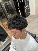 サーフカール/スパイキーショート/ブルーブラック/眉毛/錦糸町駅