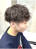 調布メンズパーマツイストスパイラルパーマ波巻きパーマツイスパ