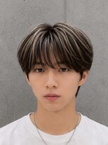 アボヘアー(Abo hair)&nbsp;韓国黒髪ストレートマッシュ刈り上げ艶カラーメンズヘア