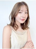 ☆ 韓国風 ミディアムレイヤー シースルーバング☆イメチェン