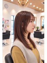 ネイヴスヘアー 香椎照葉店(Neivs Hair)&nbsp;レイヤーカット＋レッドブラウンカラー