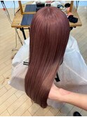 " 透け感抜群" ダブルカラー ミルクティーピンクベージュ