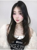 レイヤーカットウルフワンホンヘア韓国ヘア艶カラー