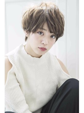 ミエルヘアーブラン(miel hair blanc) 無造作くせ毛風ナチュラルショート【miel hair blanc】